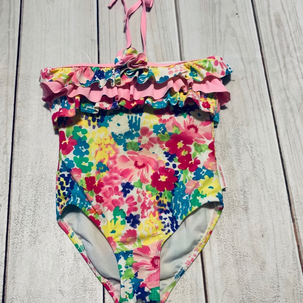 Adorable Floral One Piece Swimsuit